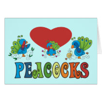 I Love Peacocks cards by Peacock_Cards I Love Peacocks cards