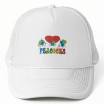 I Love Peacocks hats by Peacock_Cards I Love Peacocks hats