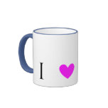 I Love Peacocks mugs