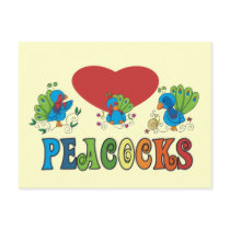 I Love Peacocks postcards by Peacock_Cards I Love Peacocks postcards