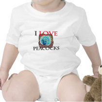 I Love Peacocks t-shirts