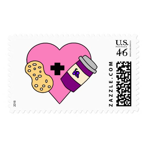 I love Peanut Butter and Jelly Stamp