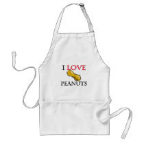 I Love Peanuts aprons by foodshirts I Love Peanuts aprons