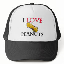 I Love Peanuts hats