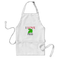I Love Peas aprons by foodshirts I Love Peas aprons