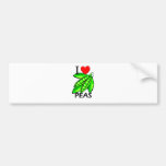 I Love Peas Bumper Sticker