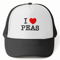 I Love PEAS ( food ) Hats