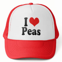I Love Peas Trucker Hats