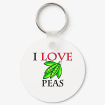 I Love Peas keychains