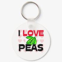 I Love Peas keychains