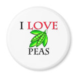 I Love Peas magnets