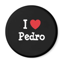 I love Pedro heart custom personalized magnets