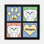 I Love Pekingese Fridge Magnets