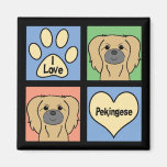 I Love Pekingese Magnet