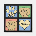 I Love Pekingese Magnet