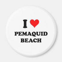 I Love Pemaquid Beach Maine Fridge Magnet