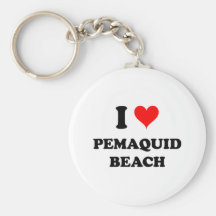 I Love Pemaquid Beach Maine Key Chain