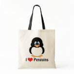 I Love Penguins Bag