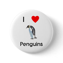 I love penguins Button by towalj I love penguins Button