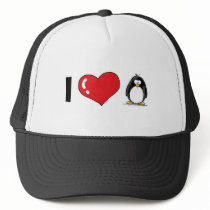 I Love Penguins hats by penguinality I Love Penguins hats