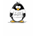 I Love Penguins Penguin shirt