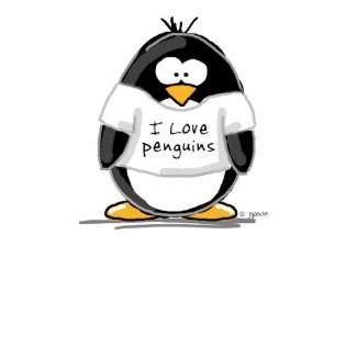 I Love Penguins Penguin shirt