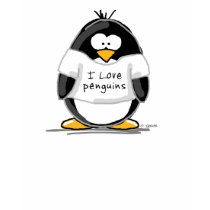 I Love Penguins Penguin T-shirt