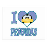 I Love penguins Post Cards