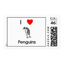I love penguins Postage