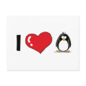 I Love Penguins postcards by penguinality I Love Penguins postcards