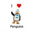 I Love Penguins t-shirts by towalj I Love Penguins t-shirts