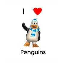 I Love Penguins t-shirts by towalj I Love Penguins t-shirts