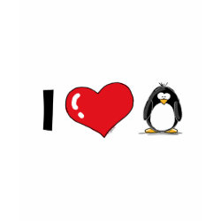 I Love Penguins shirt
