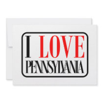 I Love Pennsylvania Design Invites