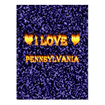 I love pennsylvania fire and flames post cards