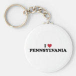 I Love Pennsylvania Keychains