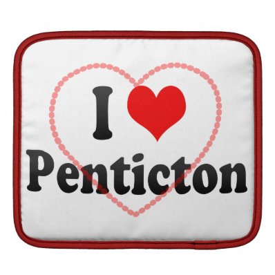I Love Penticton, Canada Sleeve For iPads