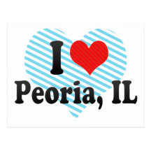 I Love Peoria, IL Postcard