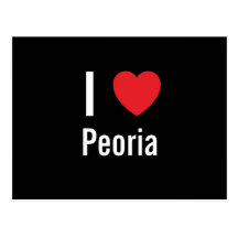 I love Peoria Post Card