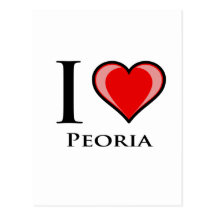 I Love Peoria Postcards