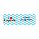 I Love Peppermint Return Address Labels