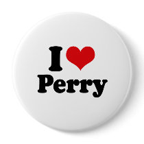 I LOVE PERRY buttons