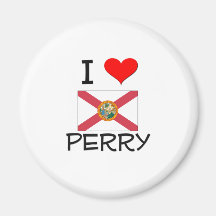I Love PERRY Florida Fridge Magnet