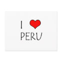 I Love Peru postcards