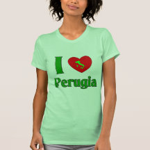 I Love Perugia Italy Shirt