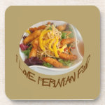 I Love Peruvian Food - Ensalada Especial Beverage Coasters I Love Peruvian Food - Ensalada Especial Beverage Coasters