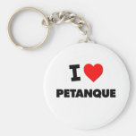 I Love Petanque Key Chain