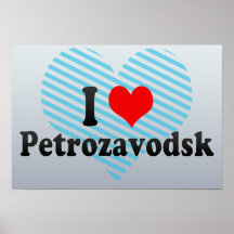I Love Petrozavodsk, Russia Print