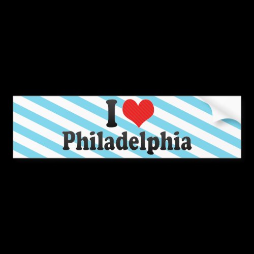 I Love Philadelphia Bumper Stickers