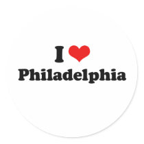 I Love Philadelphia Tshirt stickers by loveshirts I Love Philadelphia Tshirt stickers